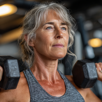 Szczęśliwi seniorzy po treningu fitness, uśmiechający się i pełni energii